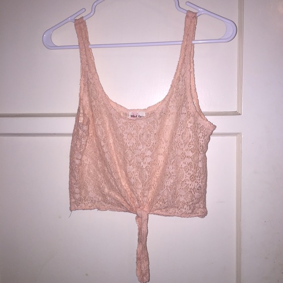 Pacsun small Pink lace crop top