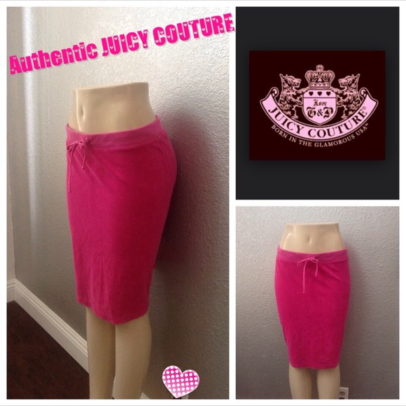 JUICY COUTURE FRENCH TERRY SKIRT M PINK  MAGENTA