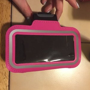 Hot pink phone arm band