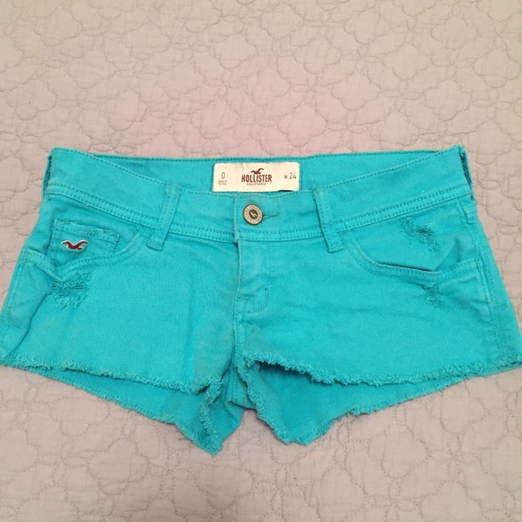 Hollister Light Blue Cut Off Shorts