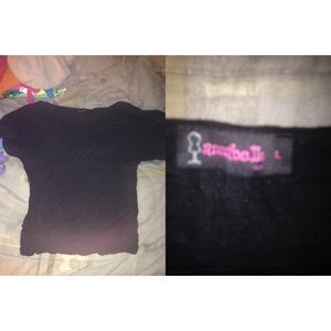 Stretchy black dress shirt. $8 obo