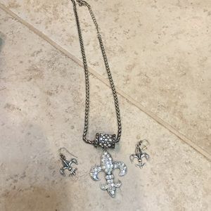 Necklace and earrings