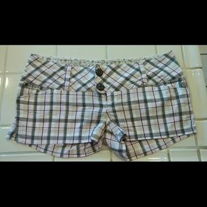 Element plaid shorts