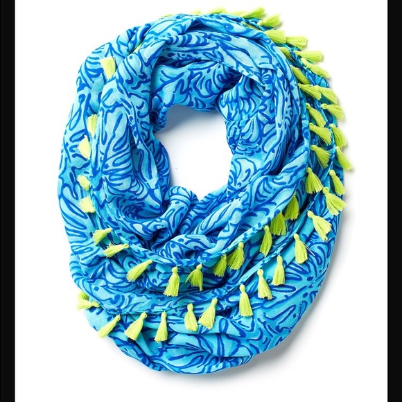 Riley Tassel Trim Infinity Loop Scarf