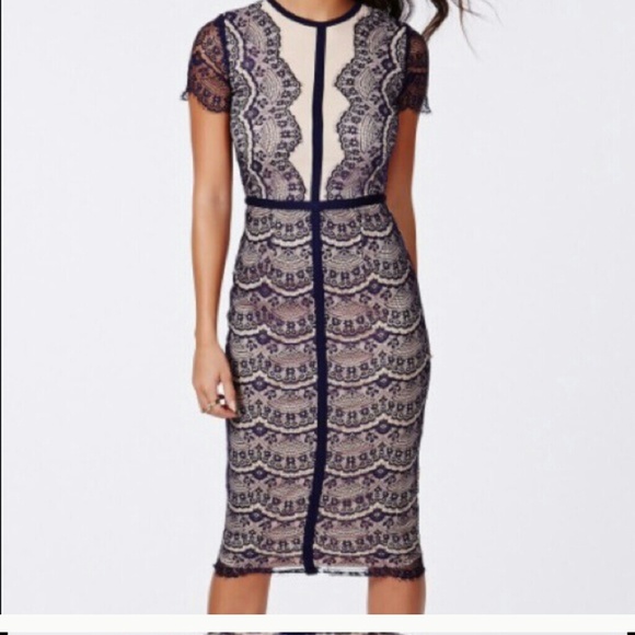 Dresses & Skirts - Velvet Lace Midi Dress! Brand New!! Gorgeous!