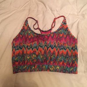 Sports Bra and Chevron Dress