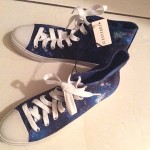 🌌GALAXY SHOES - forever 21- BRAND NEW WITH TAGS