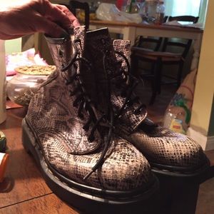 Snake skin boots