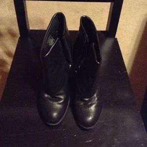 Black Ankle Cuff Booties