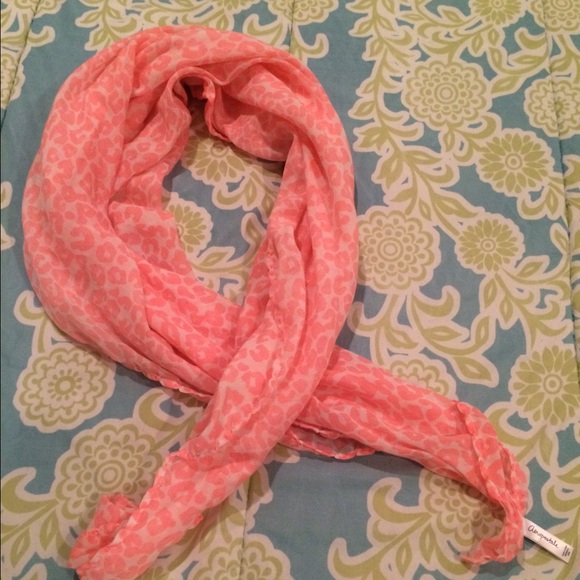 Neon pink cheetah scarf