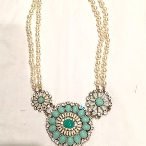 JCrew Pearl, Stone necklace