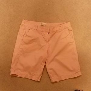 Pink J Crew bermuda shorts