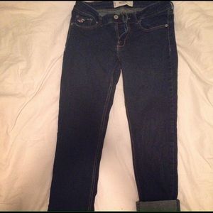 New 29 W Dark Boyfriend Hollister jeans