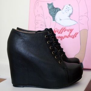 ❌SOLD❌Jeffrey Campbell 99 Tie Booties
