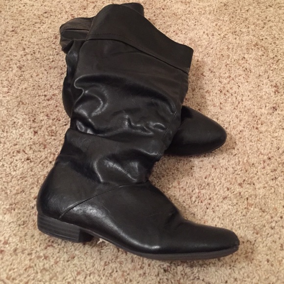 Black leather boots!