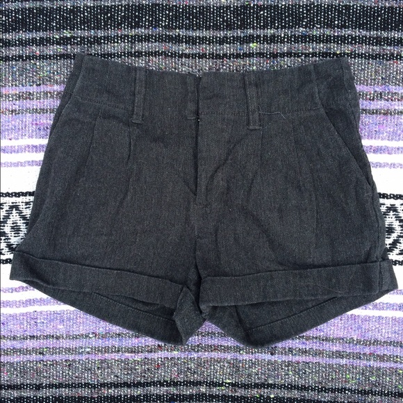 Grey high waisted shorts