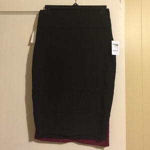 Black high waisted skirt