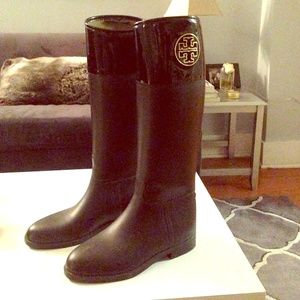 Tory Burch (riding style) Rainboots