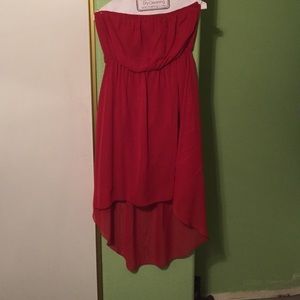 Strapless dress!