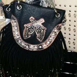 All colors cross body purses.