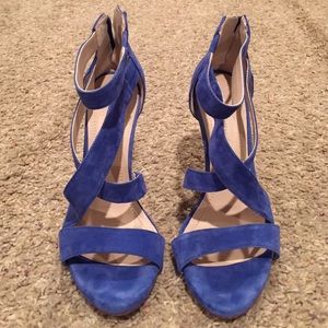 BCBGeneration Blue Suede Pumps