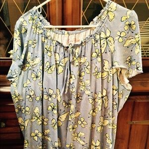 Butterfly peasant top! 💙