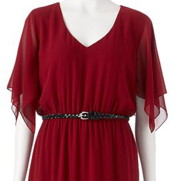 🚫SOLD🚫🎉HP🎉Burgundy Maxi Dress - Picture 3 of 4