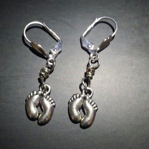 Footprint earrings