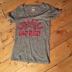 VS Pink Nebraska Huskers Tee