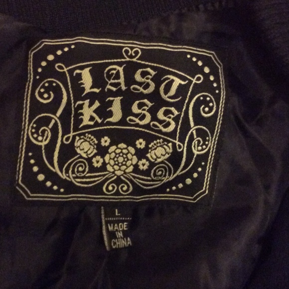 Boyfriend style leather varsity jacket - Picture 4 of 4