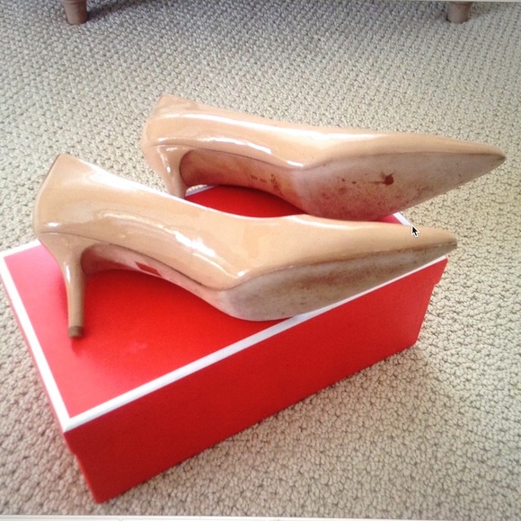 SS2015 Coach Grand Nude Patent Leather Pumps 8M - Picture 3 of 4