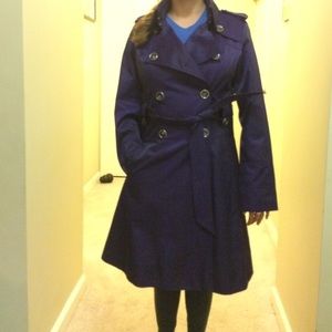NWOT Purple trench coat