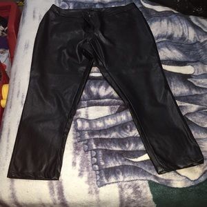 Pleather pants