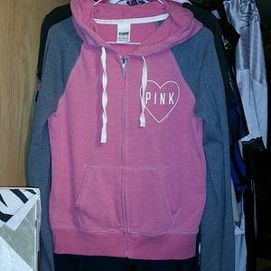 Victoria secrer zip-up hoodie