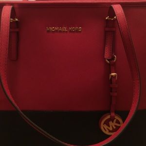 NEW Red and Black Michael Kors Handbag!!!