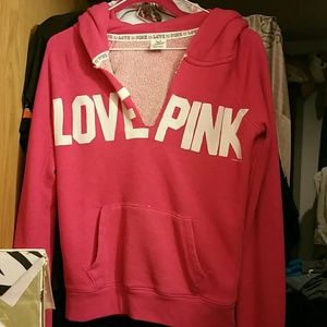 Victoria secrer v-neck hoodie