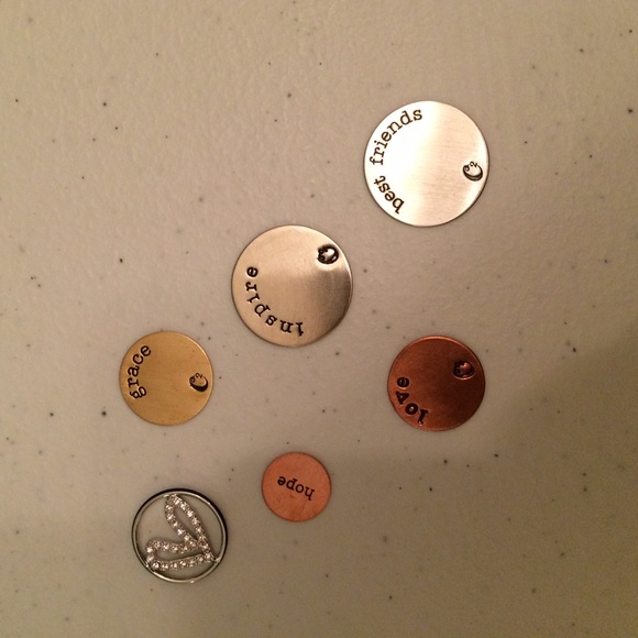 Origami Owl plates dangles and earrings