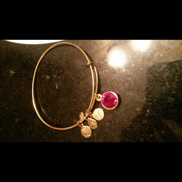 Alex & Ani gold January  birthstone bracelet