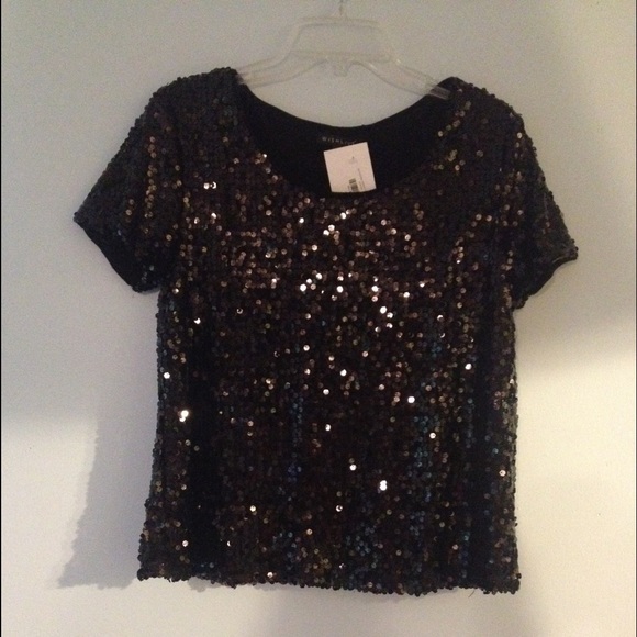 Sequin top.