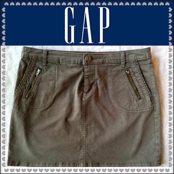GAP Dresses & Skirts - Gap Olive Green denim skirt