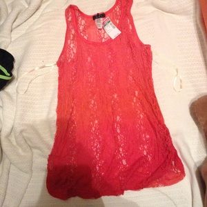 Lace ombré tank top from Deb