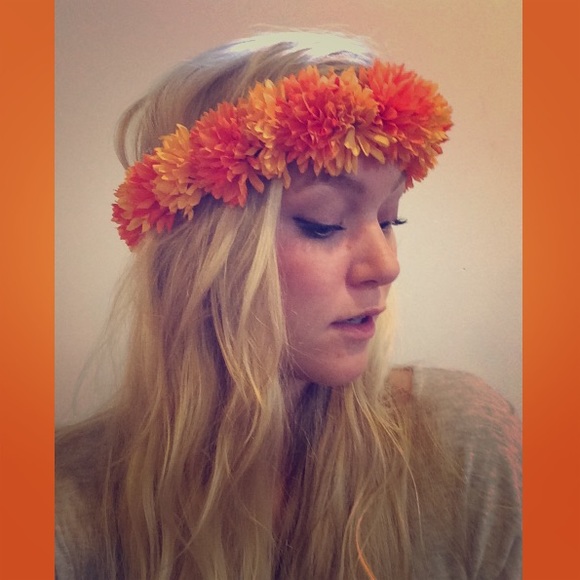 Orange Flower Crown
