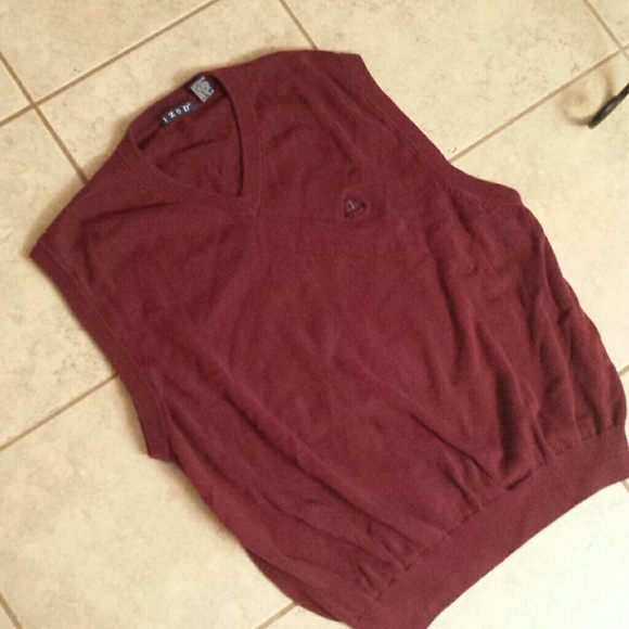Mens Burgundy sweater vest