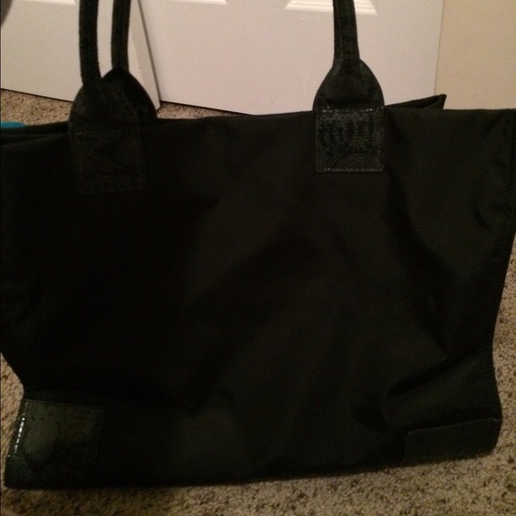 💜SOLD💜Nylon Ella tote with printed Python - Picture 2 of 3