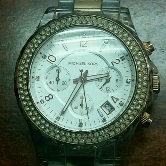 Michael Kors Clear w/ Rose Gold Watch
