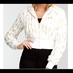 Bebe faux fur hoodie
