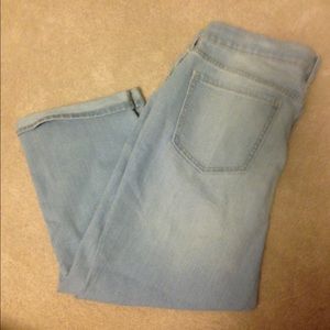 Denim Capris. Never worn.