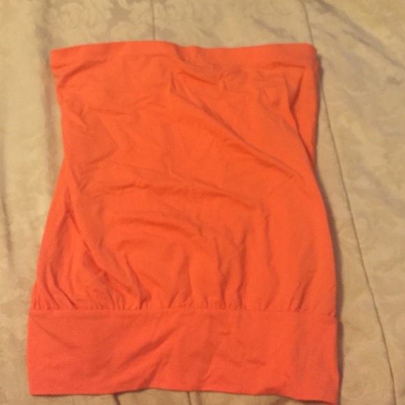 Orange / Coral bra top tube top