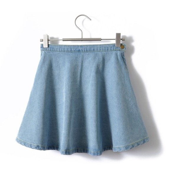 Denim Circle Skirt