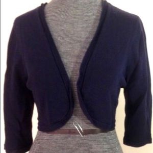 Lilly Pulitzer navy blue shrug sweater